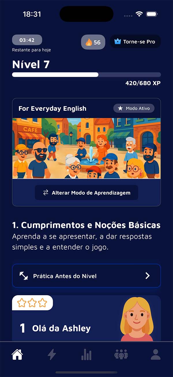 Captura de Tela do Aplicativo/Animação de Demonstração